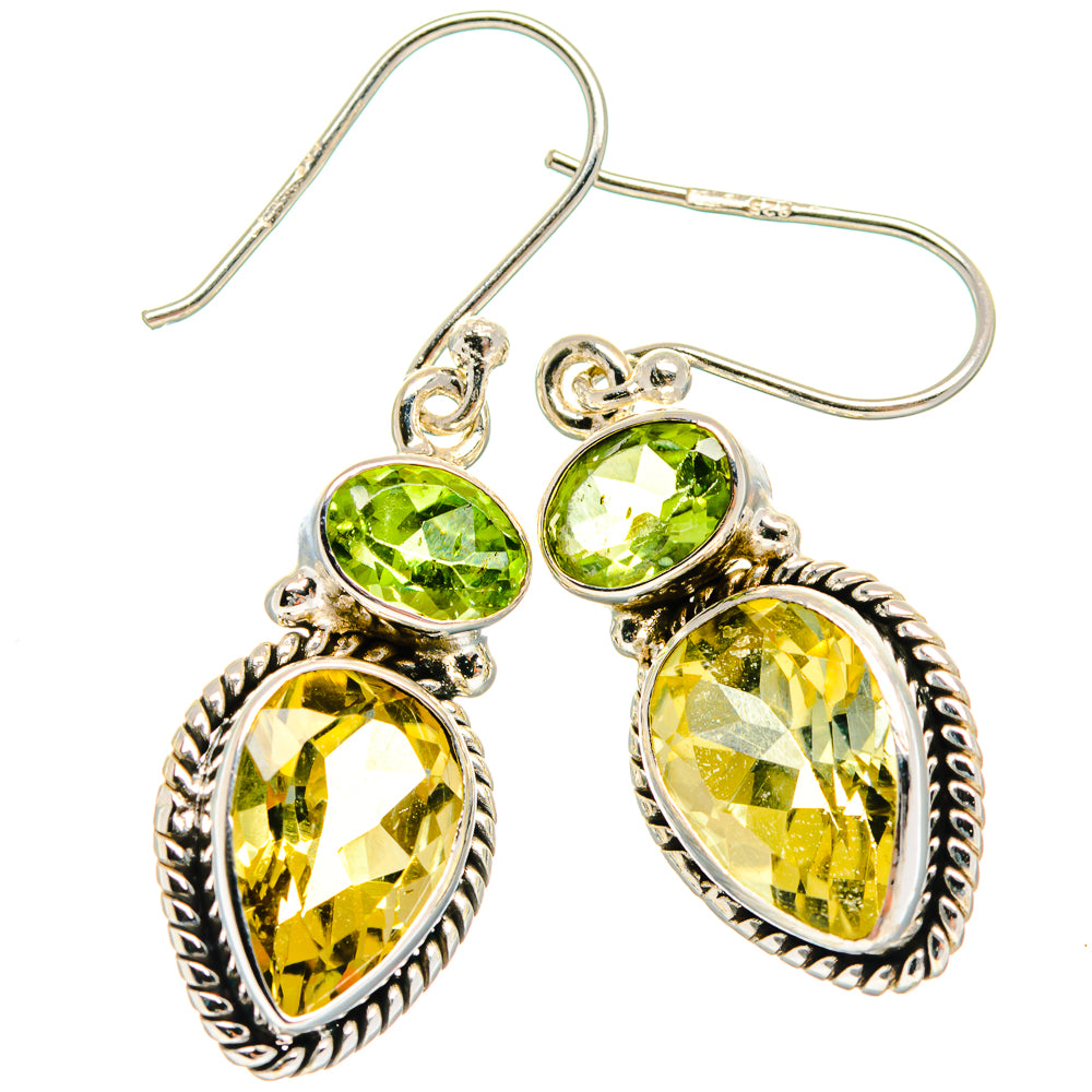 Citrine Earrings handcrafted by Ana Silver Co - EARR424777