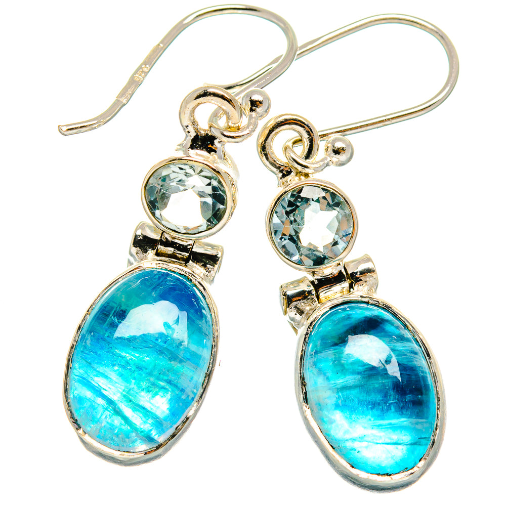 Rainbow Moonstone Earrings handcrafted by Ana Silver Co - EARR424879