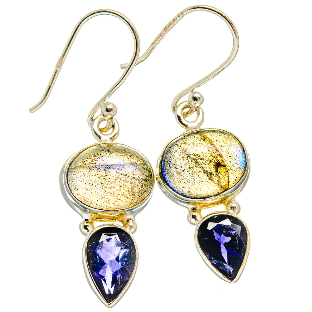 Labradorite Earrings handcrafted by Ana Silver Co - EARR424888 - Photo 2