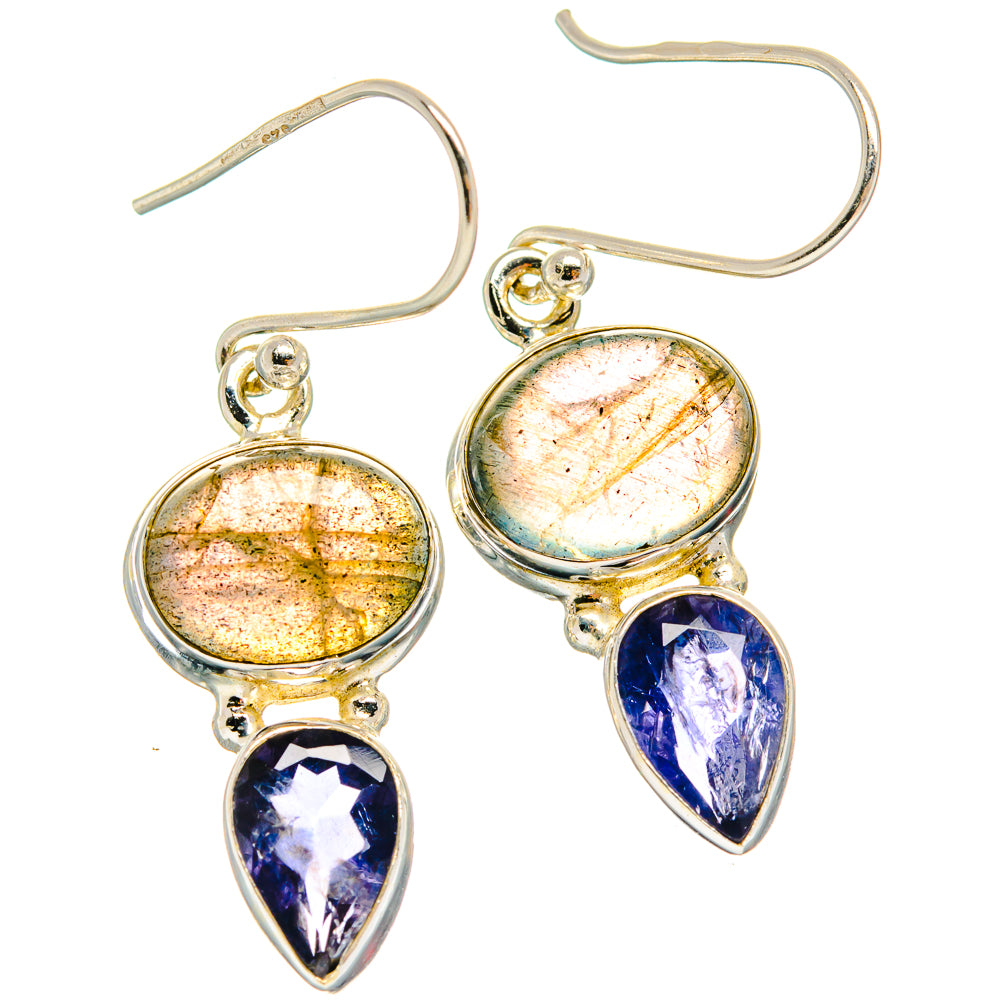 Labradorite Earrings handcrafted by Ana Silver Co - EARR424998 - Photo 2