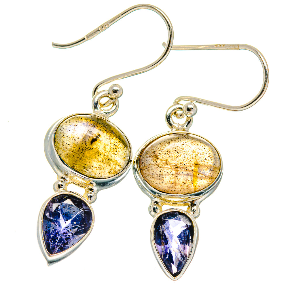 Labradorite Earrings handcrafted by Ana Silver Co - EARR425037 - Photo 2