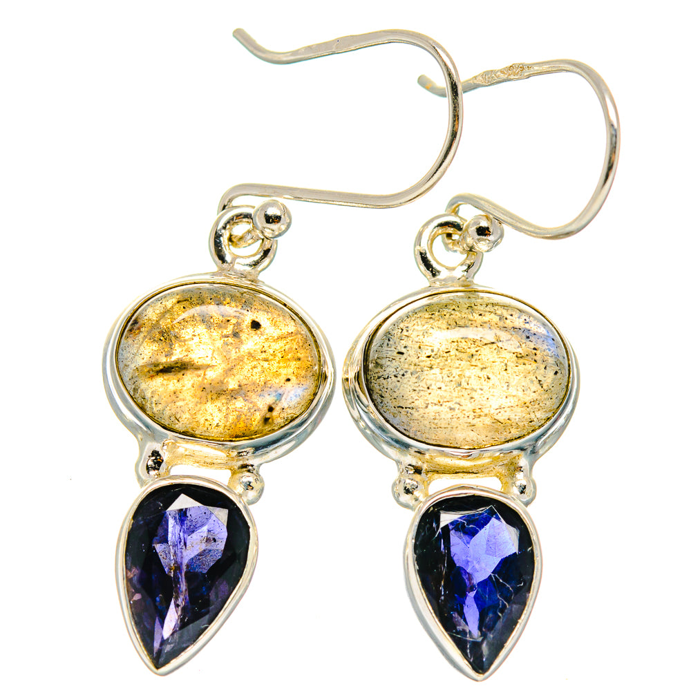 Labradorite Earrings handcrafted by Ana Silver Co - EARR425140 - Photo 2