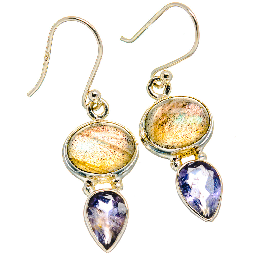 Labradorite Earrings handcrafted by Ana Silver Co - EARR425169 - Photo 2