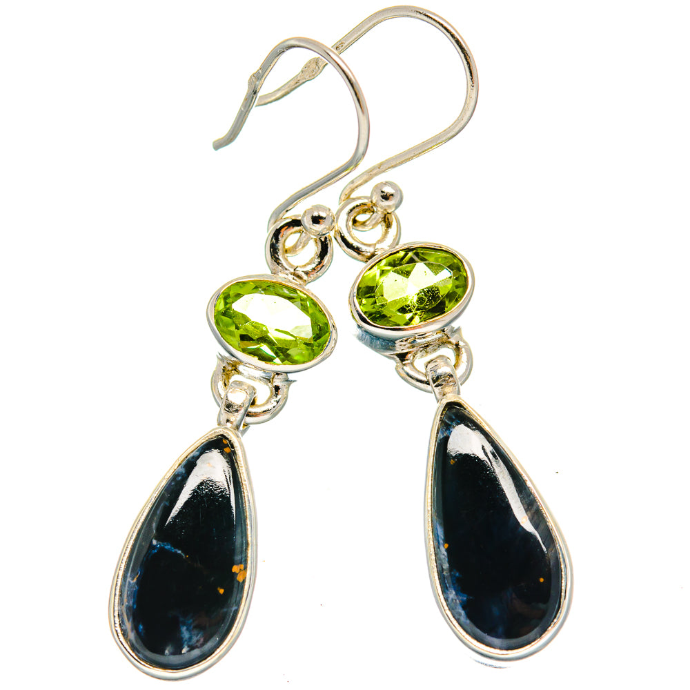 Pietersite Earrings handcrafted by Ana Silver Co - EARR425184 - Photo 2