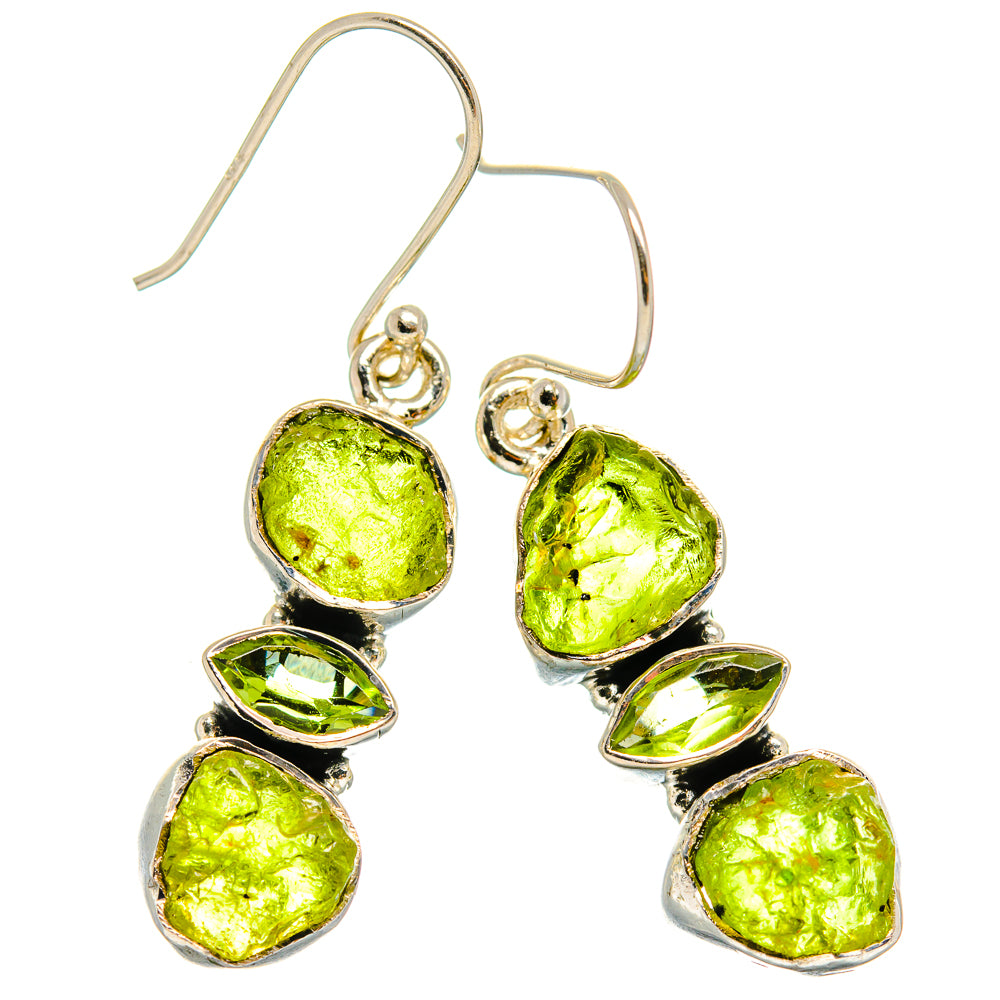 Peridot Earrings handcrafted by Ana Silver Co - EARR425202 - Photo 2