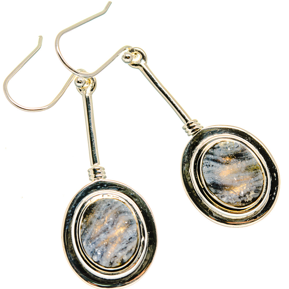 Desert Druzy Earrings handcrafted by Ana Silver Co - EARR425250 - Photo 2