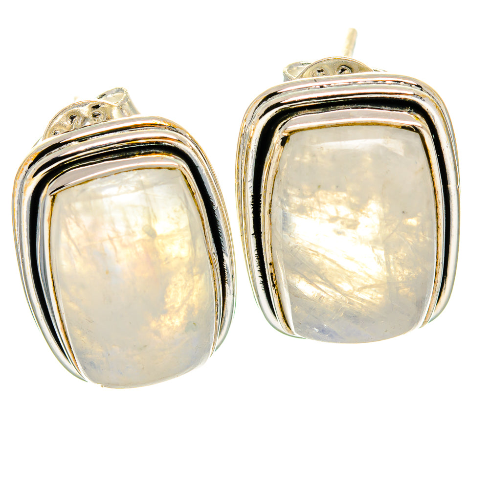 Rainbow Moonstone Earrings handcrafted by Ana Silver Co - EARR425269 - Photo 2