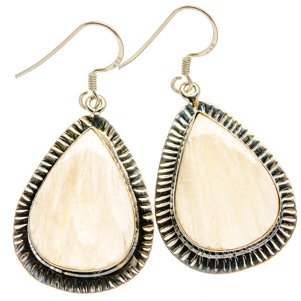 Scolecite Earrings handcrafted by Ana Silver Co - EARR425298 - Photo 2