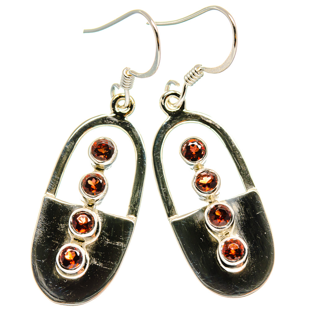 Garnet Earrings handcrafted by Ana Silver Co - EARR425332 - Photo 2
