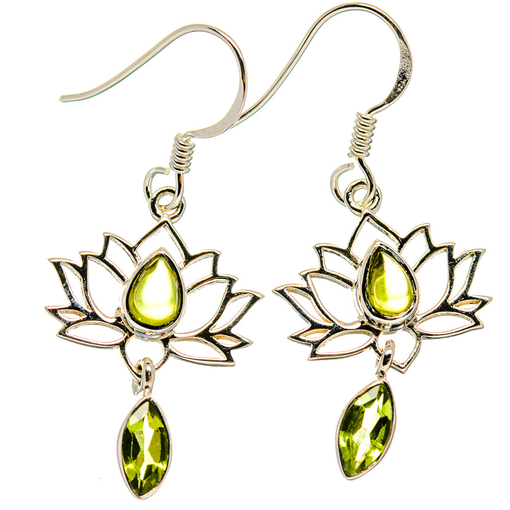Peridot Earrings handcrafted by Ana Silver Co - EARR425336 - Photo 2
