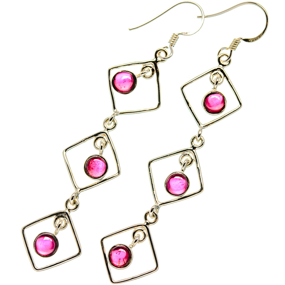 Garnet Earrings handcrafted by Ana Silver Co - EARR425375 - Photo 2