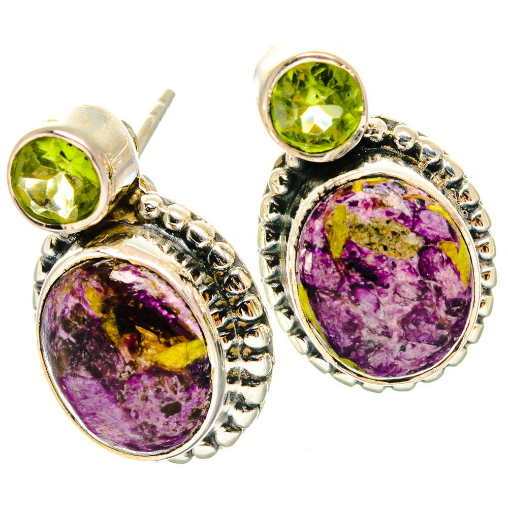 Atlantisite, Peridot Earrings handcrafted by Ana Silver Co - EARR425451 - Photo 2
