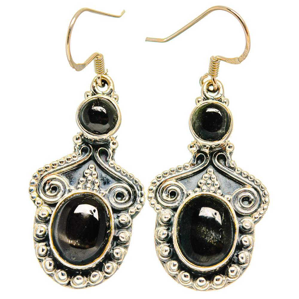 Star Diopside Earrings handcrafted by Ana Silver Co - EARR425498 - Photo 2