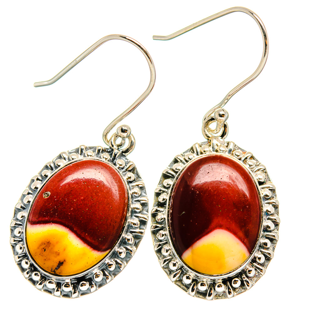 Mookaite Earrings handcrafted by Ana Silver Co - EARR425518 - Photo 2