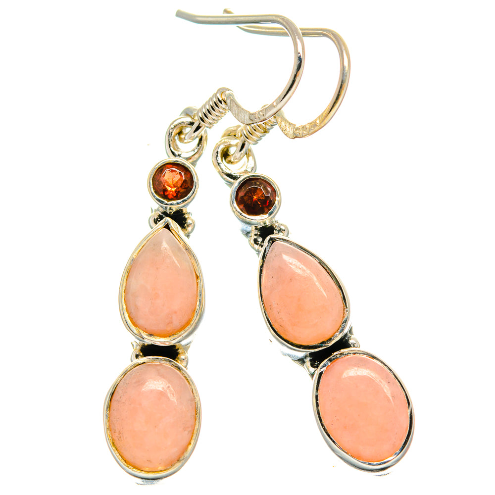 Pink Opal Earrings handcrafted by Ana Silver Co - EARR425552 - Photo 2