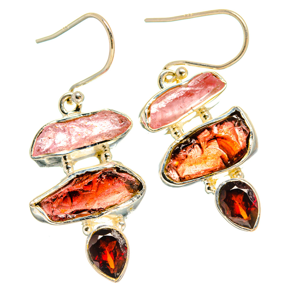 Garnet Earrings handcrafted by Ana Silver Co - EARR425563 - Photo 2