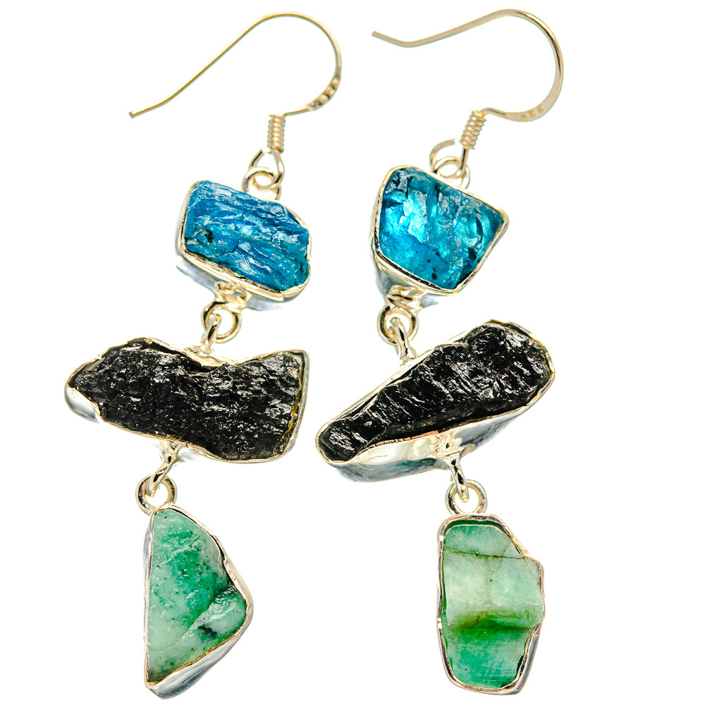 Tektite Earrings handcrafted by Ana Silver Co - EARR425577 - Photo 2
