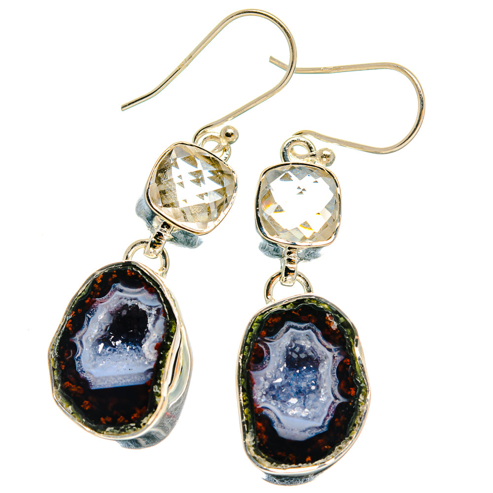 Occo Geode Earrings handcrafted by Ana Silver Co - EARR425581 - Photo 2