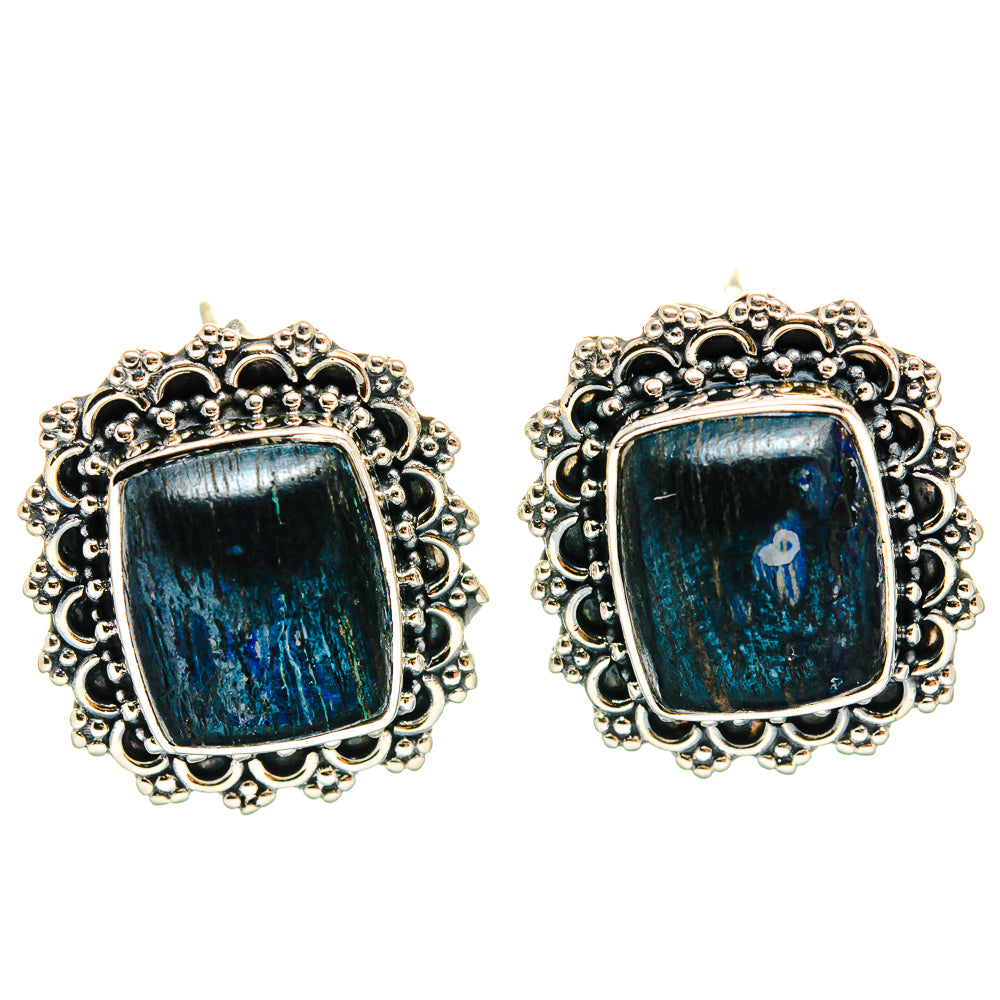 Azurite Earrings handcrafted by Ana Silver Co - EARR425644 - Photo 2