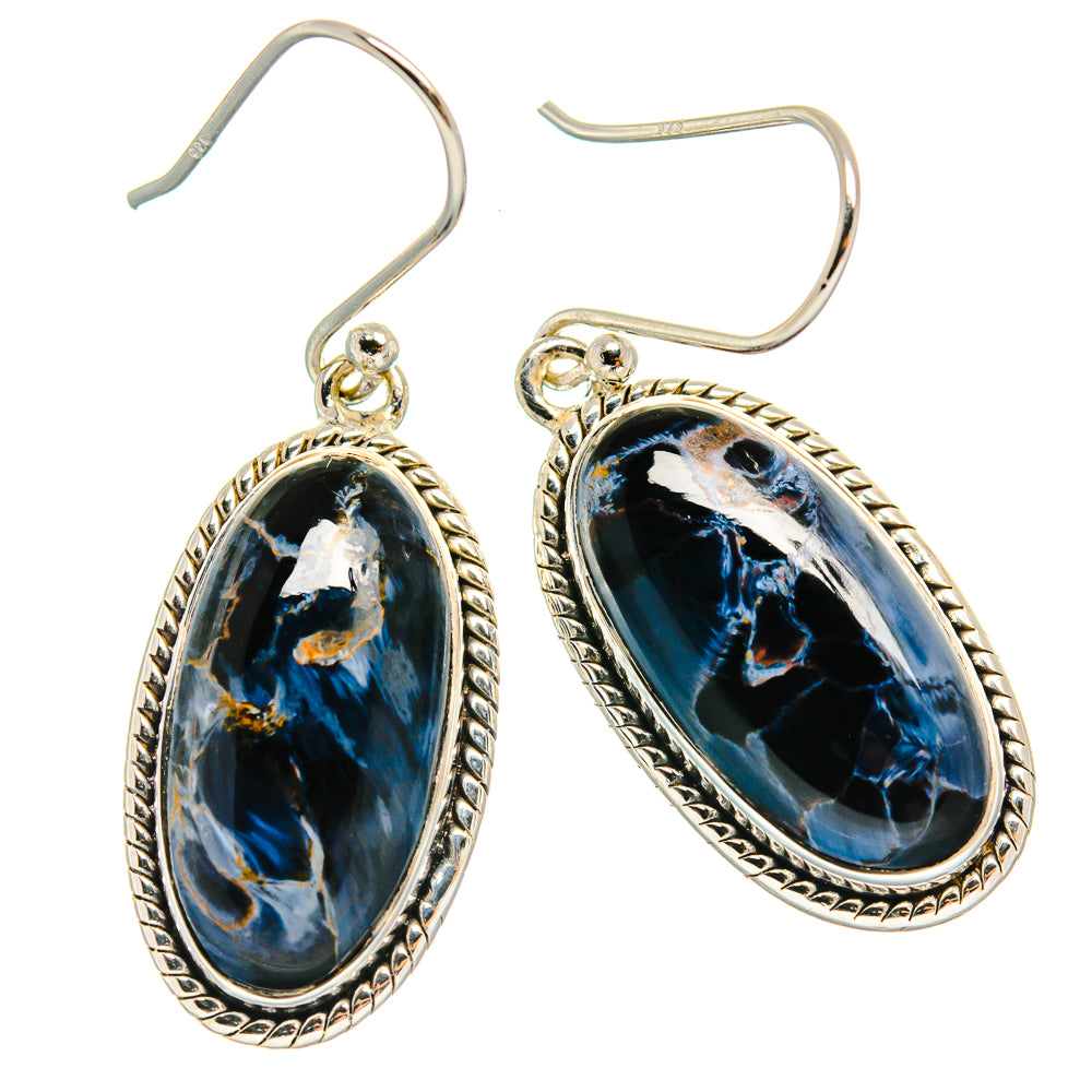 Pietersite Earrings handcrafted by Ana Silver Co - EARR425646 - Photo 2