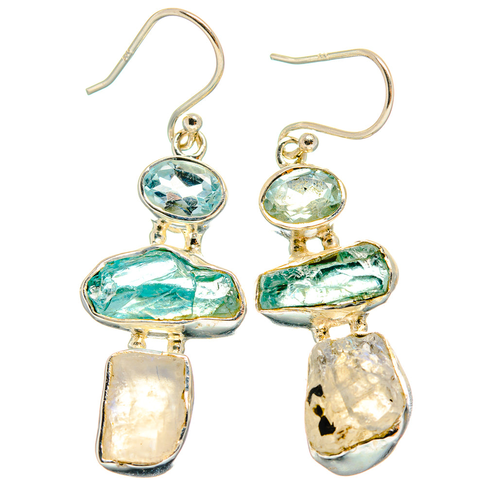 Rainbow Moonstone Earrings handcrafted by Ana Silver Co - EARR425658 - Photo 2