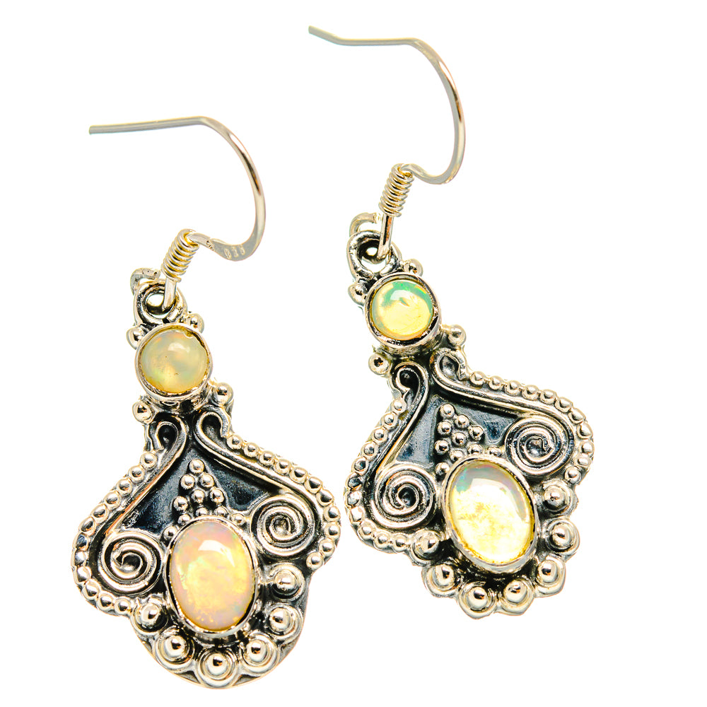 Ethiopian Opal Earrings handcrafted by Ana Silver Co - EARR425667 - Photo 2