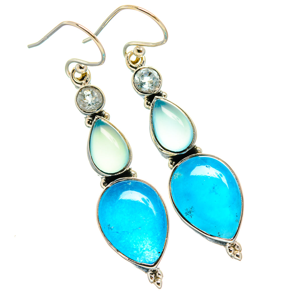 Apatite Earrings handcrafted by Ana Silver Co - EARR425682 - Photo 2