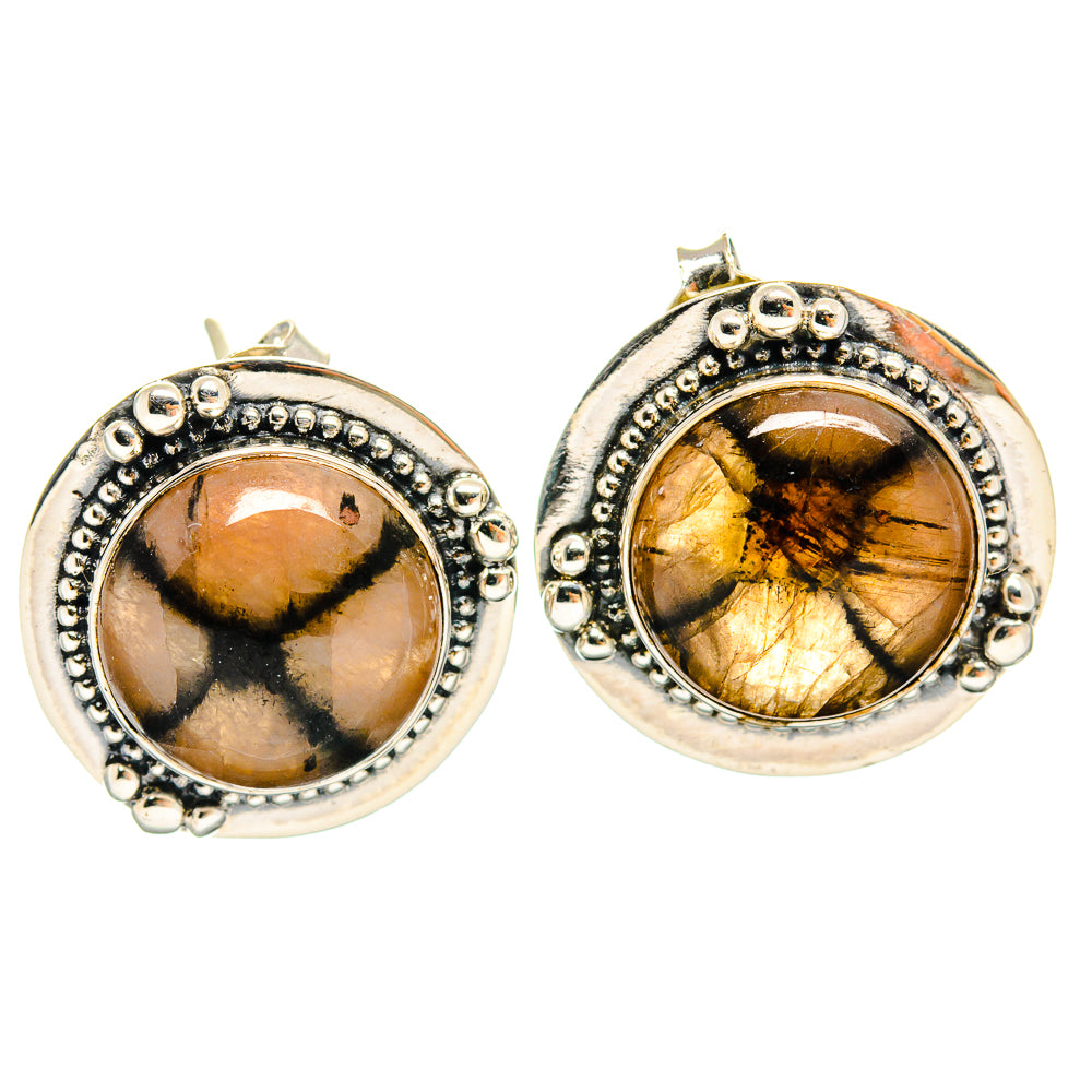 Chiastolite Earrings handcrafted by Ana Silver Co - EARR425691 - Photo 2