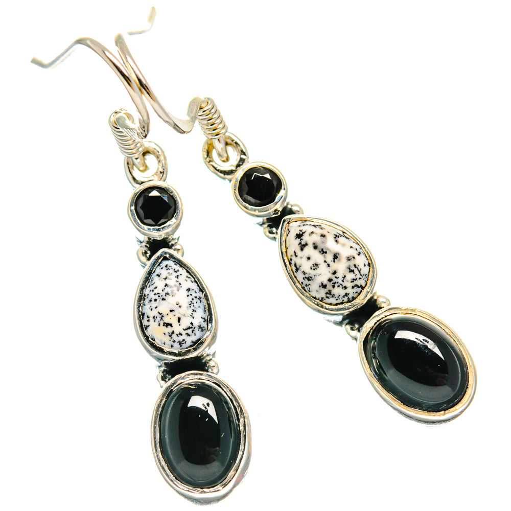 Black Onyx Earrings handcrafted by Ana Silver Co - EARR425692 - Photo 2