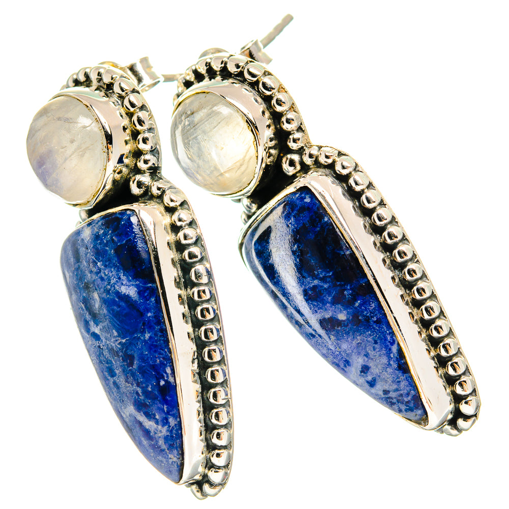 Sodalite Earrings handcrafted by Ana Silver Co - EARR425706 - Photo 2