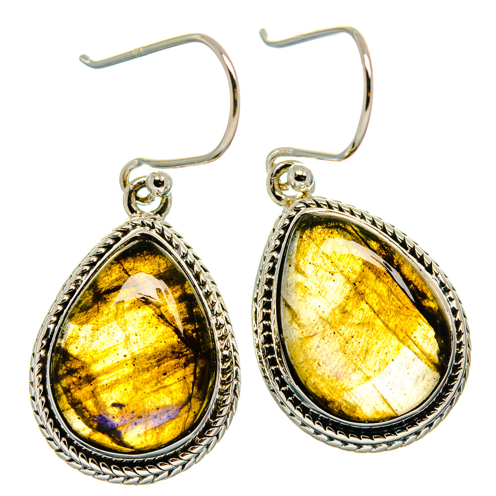 Labradorite Earrings handcrafted by Ana Silver Co - EARR425815 - Photo 2