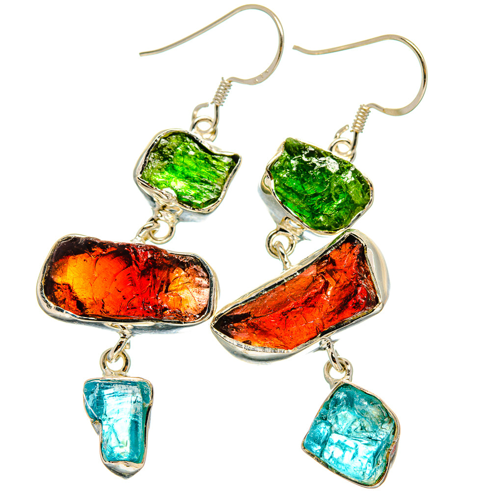 Garnet Earrings handcrafted by Ana Silver Co - EARR425833 - Photo 2