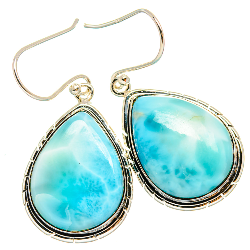 Larimar Earrings handcrafted by Ana Silver Co - EARR425840 - Photo 2