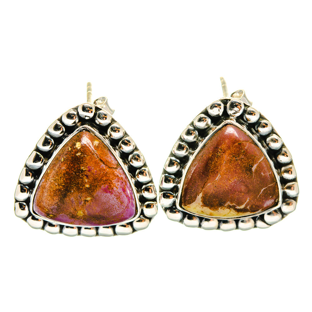 Phosphosiderite Earrings handcrafted by Ana Silver Co - EARR425849 - Photo 2