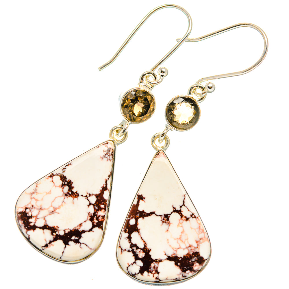 Wild Horse Jasper Earrings handcrafted by Ana Silver Co - EARR425869 - Photo 2