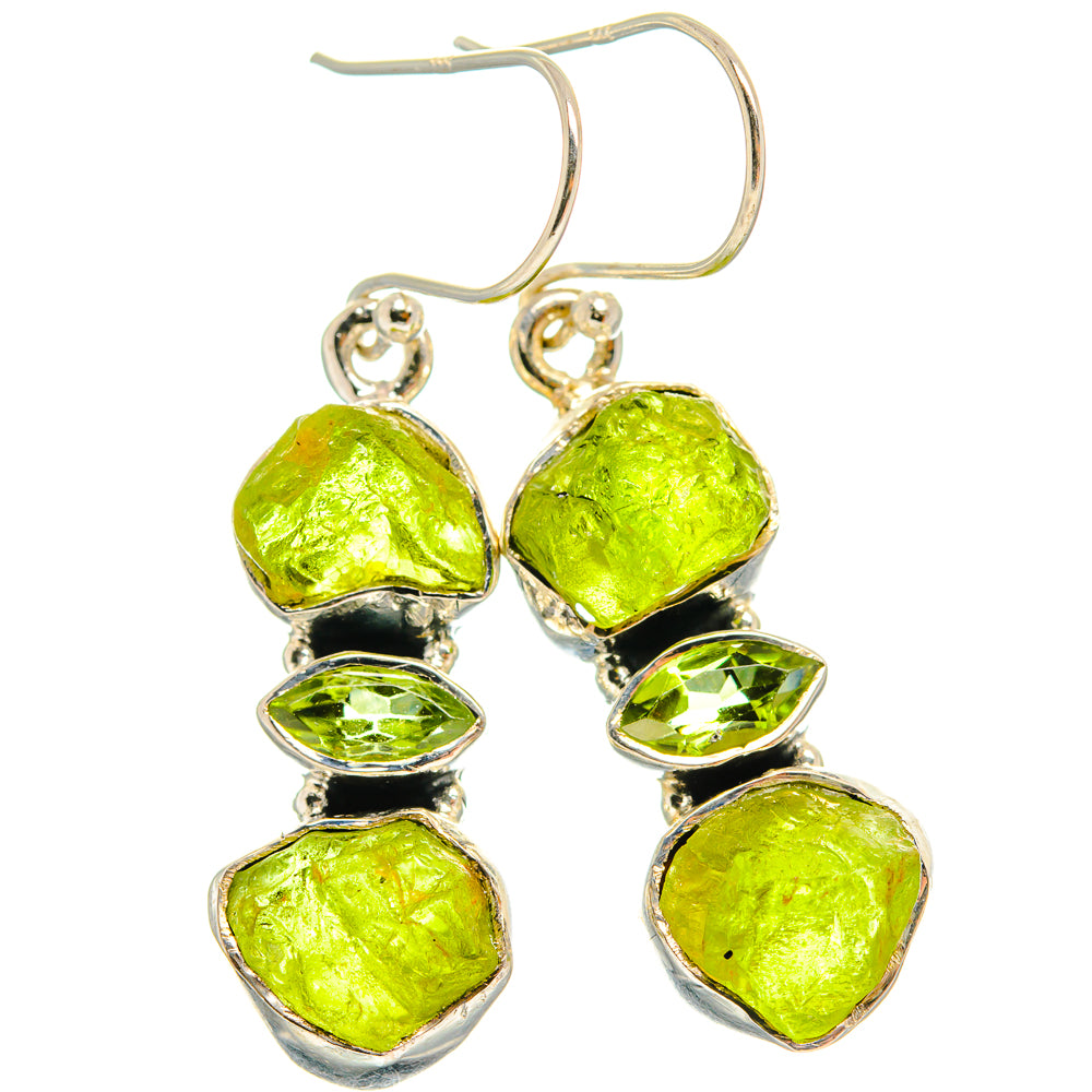Peridot Earrings handcrafted by Ana Silver Co - EARR425871 - Photo 2