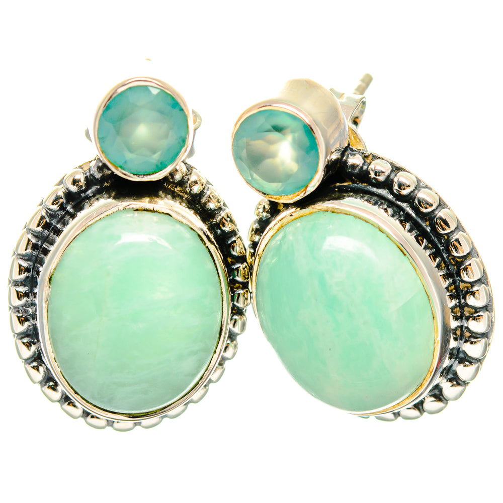 Amazonite Earrings handcrafted by Ana Silver Co - EARR425911 - Photo 2