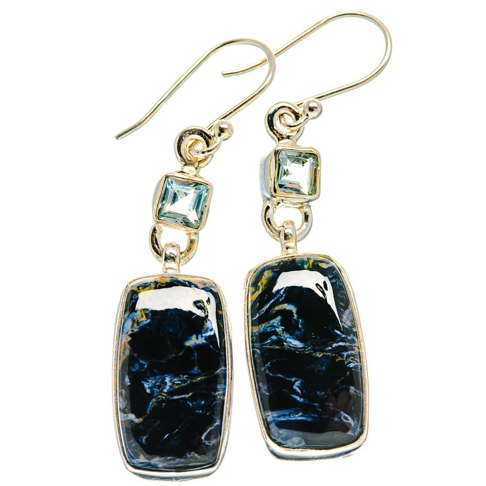 Pietersite Earrings handcrafted by Ana Silver Co - EARR426001 - Photo 2