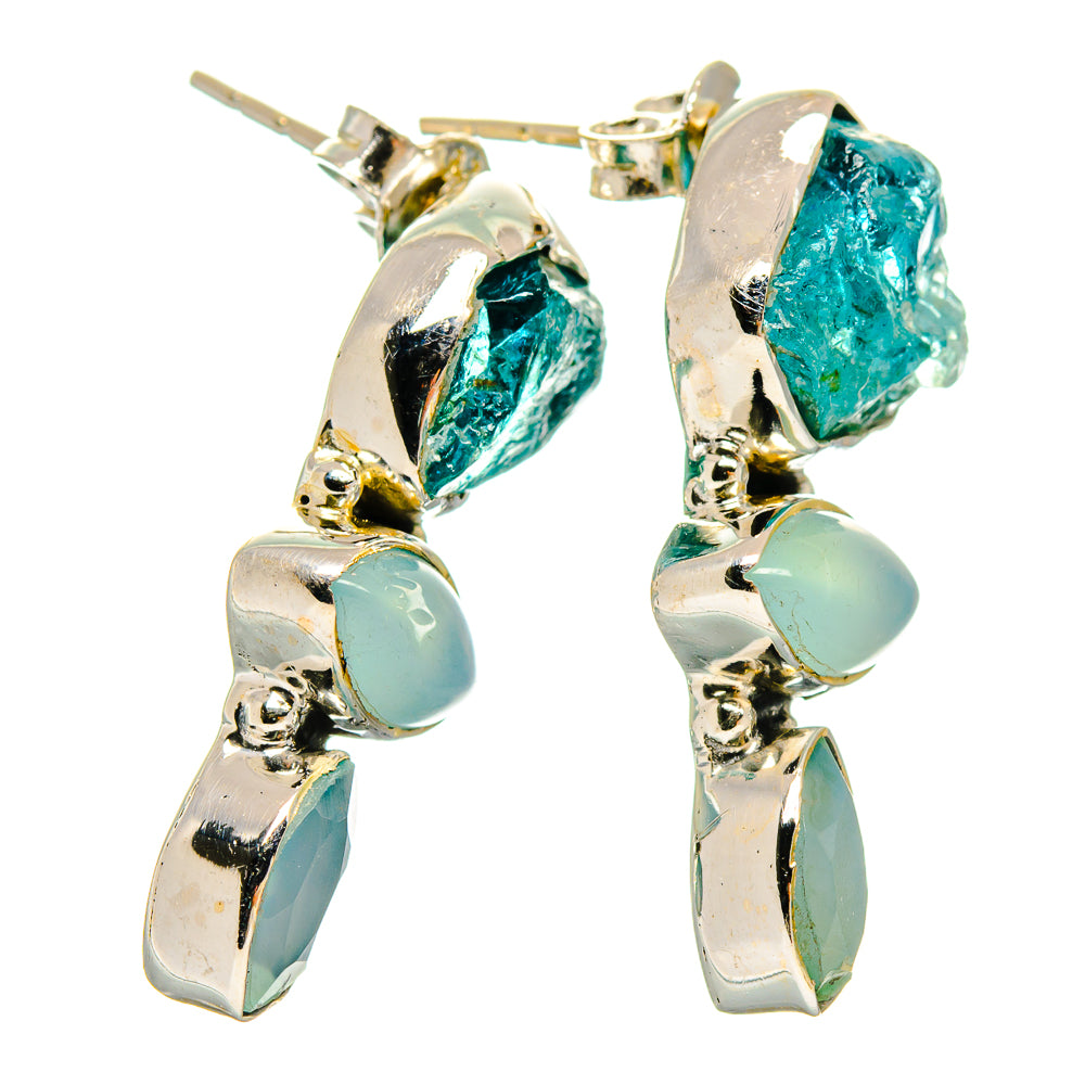 Apatite Earrings handcrafted by Ana Silver Co - EARR426020 - Photo 2