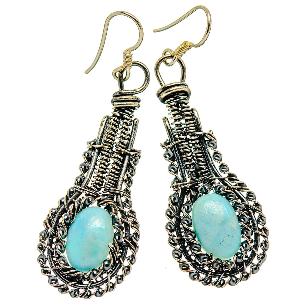 Larimar Earrings handcrafted by Ana Silver Co - EARR426121 - Photo 2