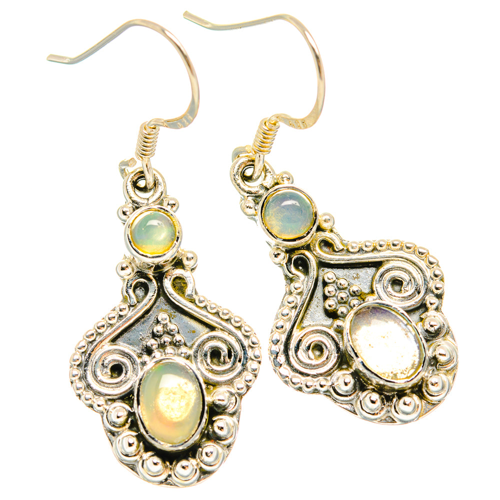 Ethiopian Opal Earrings handcrafted by Ana Silver Co - EARR426162 - Photo 2