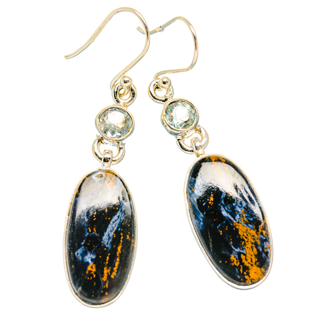 Pietersite Earrings handcrafted by Ana Silver Co - EARR426169 - Photo 2