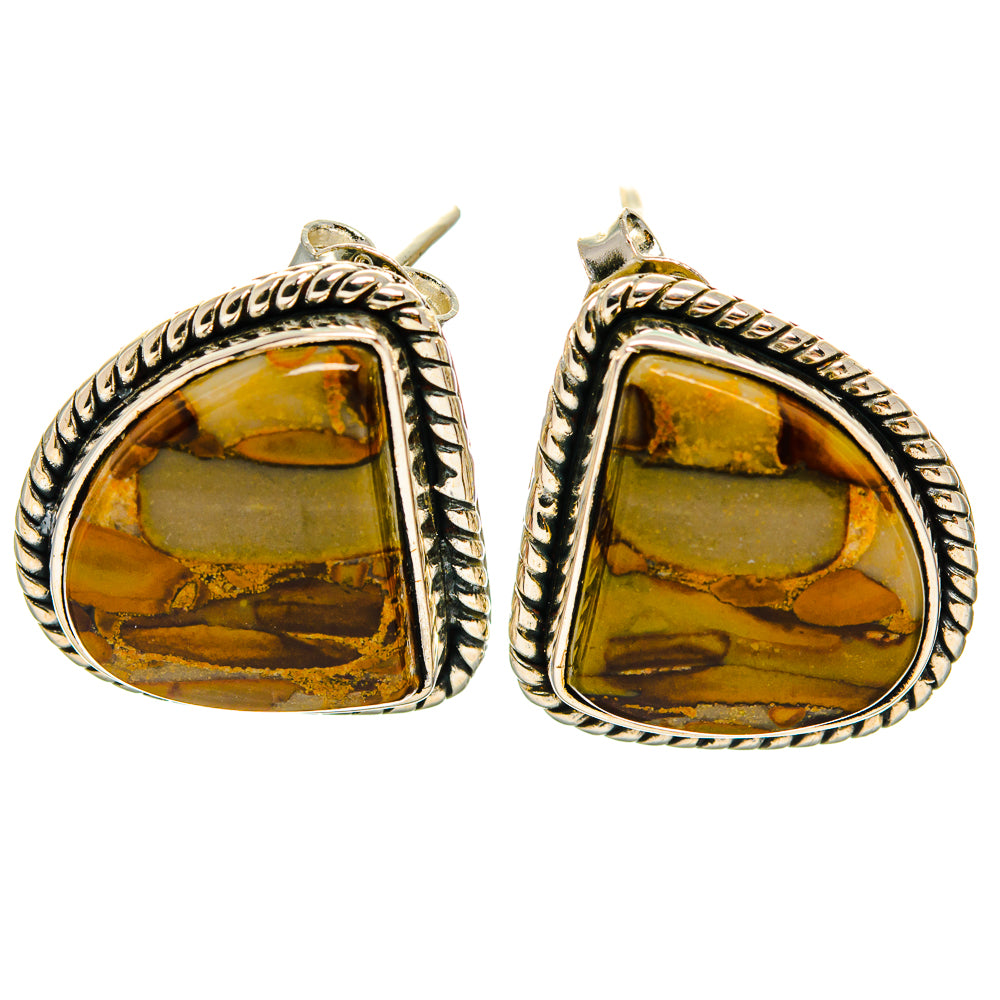 Bamboo Jasper Earrings handcrafted by Ana Silver Co - EARR426241 - Photo 2