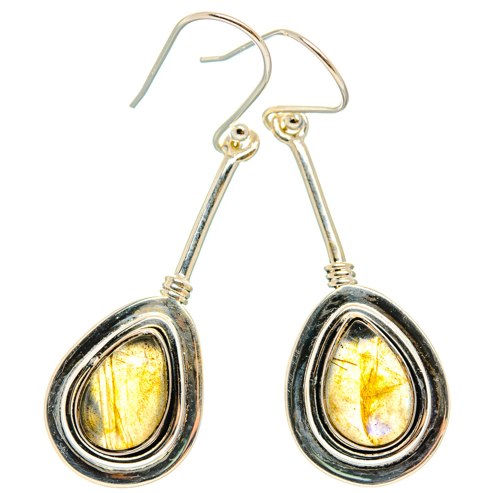 Labradorite Earrings handcrafted by Ana Silver Co - EARR426249 - Photo 2