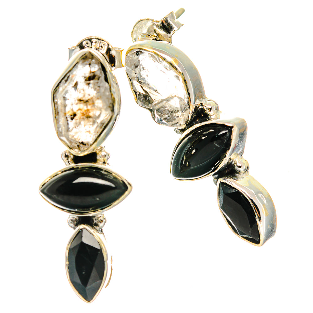 Herkimer Diamond Earrings handcrafted by Ana Silver Co - EARR426298 - Photo 2