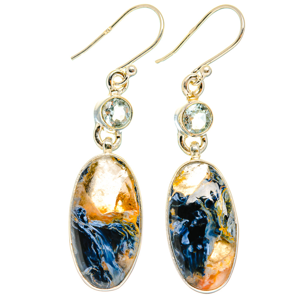 Pietersite Earrings handcrafted by Ana Silver Co - EARR426360 - Photo 2