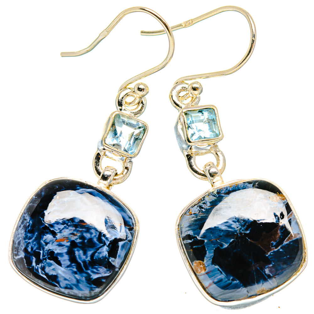 Pietersite Earrings handcrafted by Ana Silver Co - EARR426437 - Photo 2