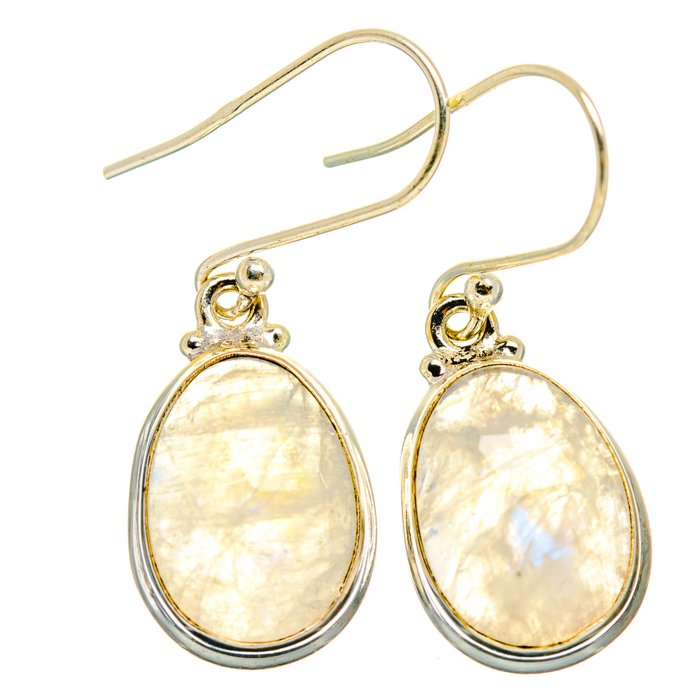 Rainbow Moonstone Earrings handcrafted by Ana Silver Co - EARR426454 - Photo 2