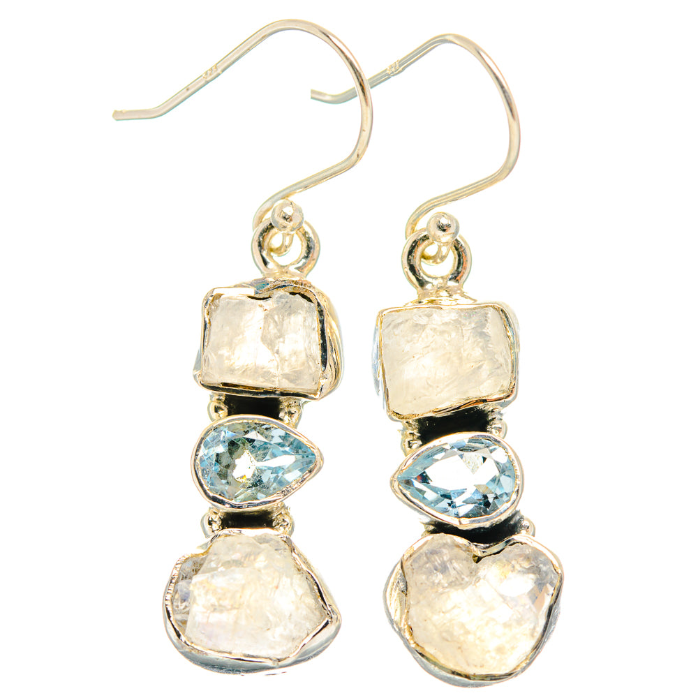 Rainbow Moonstone Earrings handcrafted by Ana Silver Co - EARR426457 - Photo 2