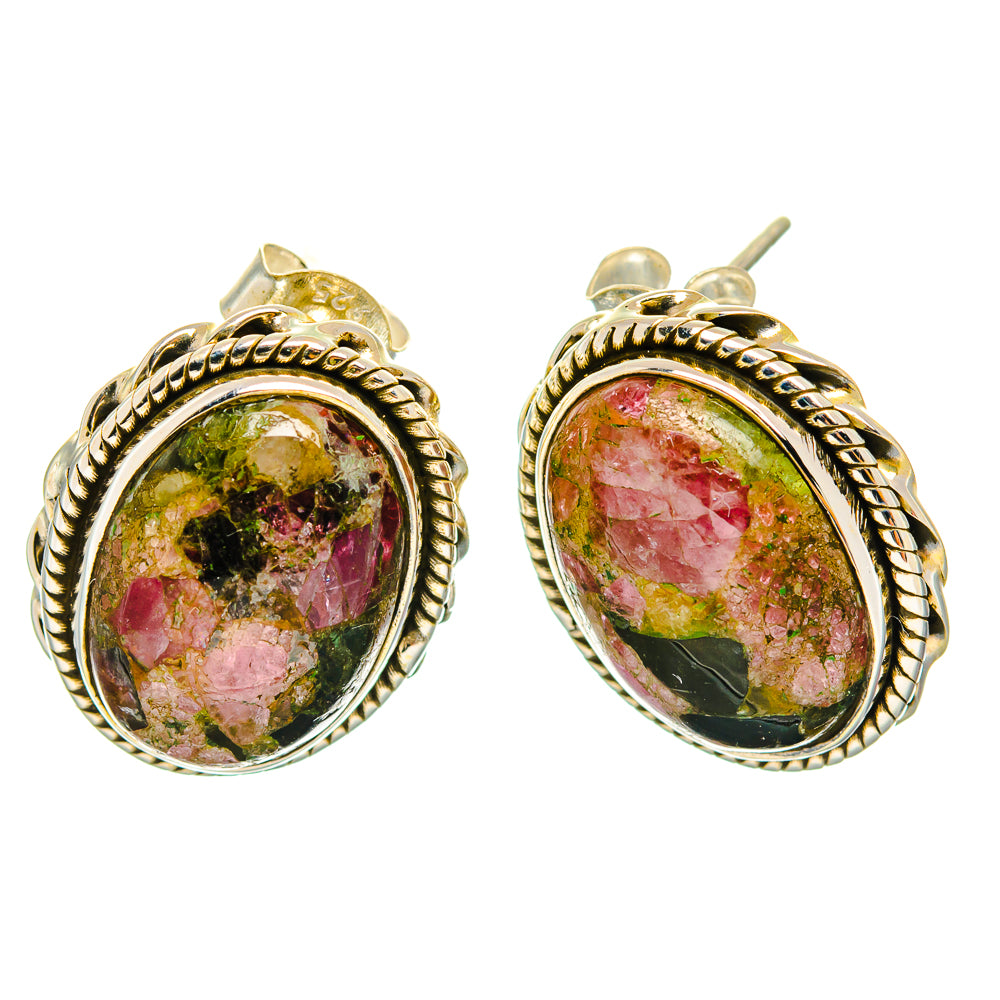 Tourmaline Earrings handcrafted by Ana Silver Co - EARR426512 - Photo 2